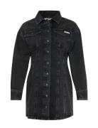 Calvin Klein Jeans Ls Denim Mini Dress Ck Essential Svart