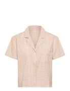 Hunkemöller Jacket Linen Check Beige