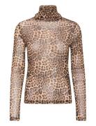 Lollys Laundry Oriell High Neck Blouse Ls Beige