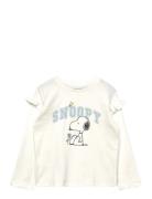 Mango Snoopy Cotton T-Shirt Kräm