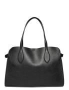 Mango Medium Bag With Pebbled Leather Effect Svart