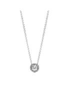 Pandora Silver Necklace With Clear Cubic Zirconia Silver
