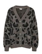 NOISY MAY Nmflynn L/S V-Neck Knit Cardigan Noos Grå