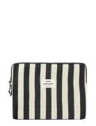 Mads Nørgaard Knit Stripe Computer Sleeve Large Svart