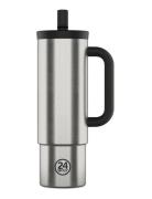 24bottles Straw Cup 800 Ml - Brushed Steel Silver