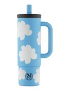 24bottles Straw Cup 800 Ml - Daydreaming Blå