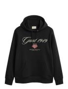 GANT Graphic Hoodie Svart