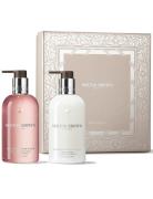 Molton Brown Rhubarb & Rose Hand Care Collection Hand Wash + Hand Loti...