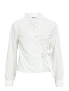 Object Objhope L/S Wrap Shirt E Aw Fair 25 Vit