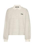 ROTATE Birger Christensen Pique Longsleeve Polo Kräm