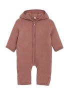 Huttelihut Pram Suit Wool Fleece Rosa