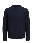 Jack & J S Jprblasimon Souffle Knit Crew Neck Marinblå