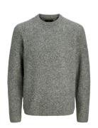 Jack & J S Jprblasimon Souffle Knit Crew Neck Grå