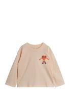 Mini Rodini Heart In Skor Badskor Emb Ls Tee Beige