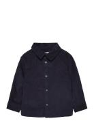 Mango Corduroy Cotton Shirt Marinblå