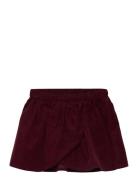 Mango Cotton Corduroy Skirt Burgundy