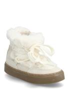 Mango Ankle Boots With Leather Accents Kräm