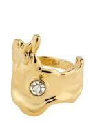 Pilgrim Gia Crystal Ring Gold-Plated Guld