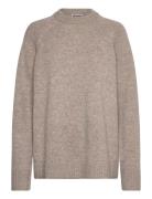 Weekday Relaxed Knitted Wool Sweater Beige