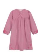 Minymo Dress Ls Y/D W. Lining Rosa