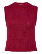 Weekday Knitted Vest Röd