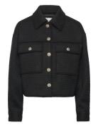 Rosemunde Rwnelly Boucle Wool Blend Ls Oversi Svart