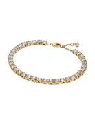 Pandora 14K Gold-Plated Tennis Bracelet With Clear Cubic Zirconia Guld