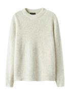 LMTD Nlmkleave Ls O-Neck Knit Noos Kräm