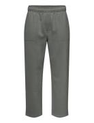 ONLY & SONS Onsconnor Rlx Pants Sweat Noos Grå