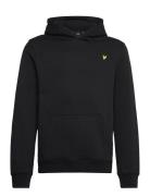 Lyle & Scott Brush Back Pullover Hoodie Svart