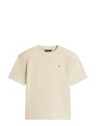Tommy Hilfiger Washed Faded Graphic T-Shirt Ss Beige
