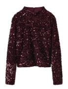 LMTD Nlfglam Ls Short S Top Burgundy