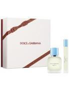 Dolce&Gabbana Gift Set Light Blue Pour Homme Edt + Travel Spray Edt Nu...