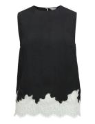 Object Objdalme Sl Lace Top E Aw Fair 25 Svart