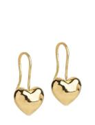 Enamel Copenhagen Earrings, Poma Drop Heart Guld