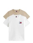 Tommy Jeans Tjm Slim 2Pack Ess Flag Tee Multi/patterned