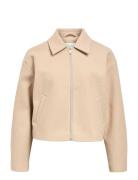 Object Objpolly L/S Short Jacket Noos Beige