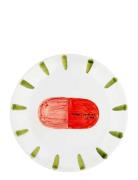 Anna + Nina Forget Your Ex Pill Dessert Plate Multi/patterned