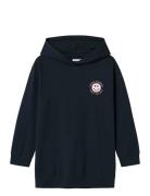 Name It Nkfvalona Ls Long Boxy Sweat Wh Unb Marinblå