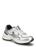 Calvin Klein Hike Runner Lace Up Mesh Mix Met Silver