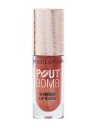 Revolution Beauty London Revolution Pout Bomb Shimmer Gloss Nude Glow ...