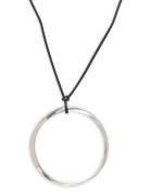 Mango Hoop Pendant Necklace Silver
