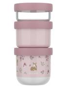 Mepal Snackboks-Tårn Mio Fairy Garden 3 Dele Rosa