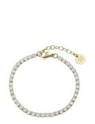Bud To Rose Ice Tennisbracelet 3Mm Gold Guld