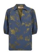 MOS MOSH Mmalina Kleo Shirt Blå