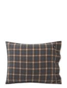 Lexington Home Checked Cotton Flannel Pillowcase Grå