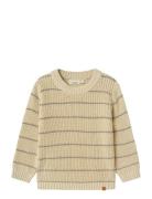 Lil'Atelier Nmmemlen Ls Knit Stripes Lil Kräm