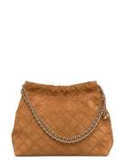 Tory Burch Fleming Suede Hobo Bag Brun