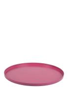 Present Time Tray Servir Round Medium Rosa