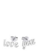 Timi Of Sweden Ina - Love You Stud Earrings Stainless Steel Silver